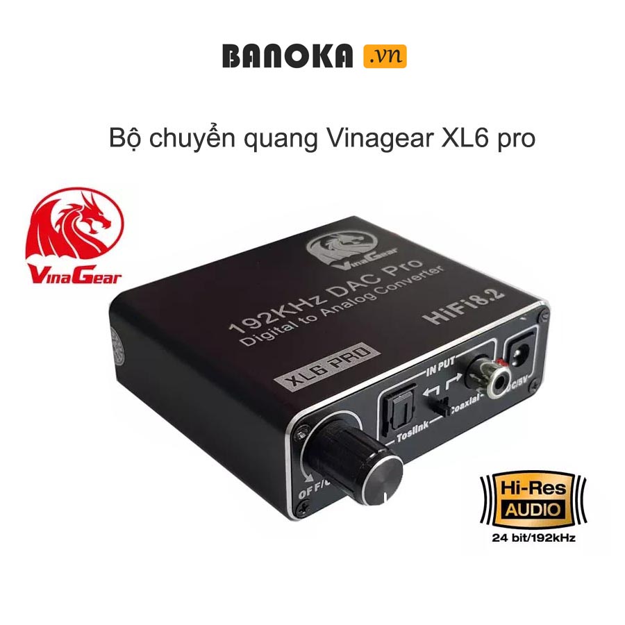 Bộ Chuyển Đổi Âm Thanh Quang Vinagear XL6 PRO